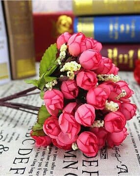 homesake Set of 4 Artificial Rose Flower Bunches-picture-34