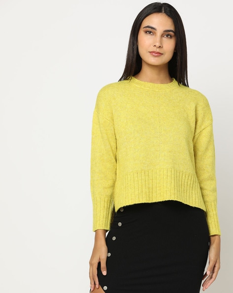 Buy Lime Sweaters Cardigans for Women by DNMX Online Ajio