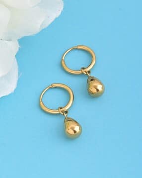 Gold-Plated Hoop Earrings-image-29