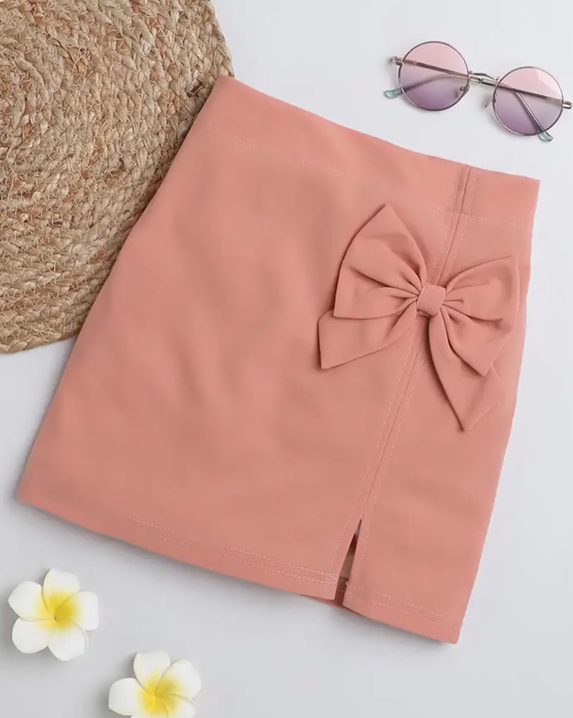 Pink pencil hotsell skirt with bow