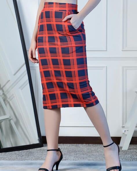 Buy Red Skirts for Women by NEUDIS Online - Main Image