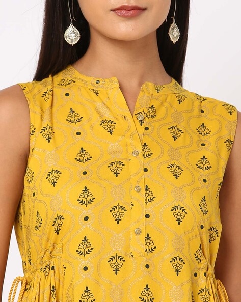 Buy Mustard Kurtas for Women by AVAASA MIX N' MATCH Online | Ajio.com