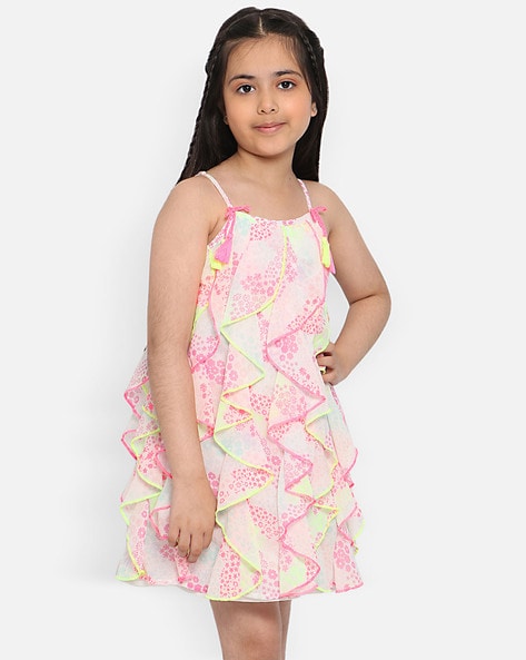 Nauti Nati Kids Pink Checks Dress