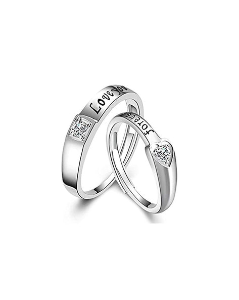 1PCS Angel Matching Promise Rings For Couples Friend Cute Love Jewelry Gift  For Him Her Women Men Boyfriend Girlfriend Size Adju - Walmart.com