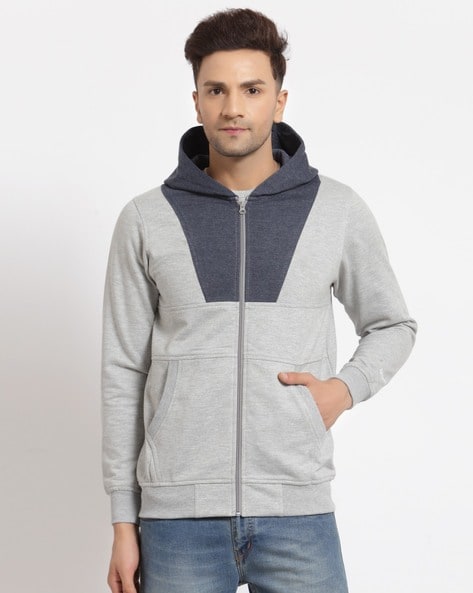 Colour block hotsell zip sweatshirt