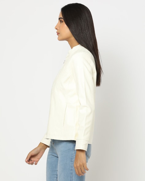 Full Sleeves Plain Ladies White Cotton Jacket, Size: M-XL at Rs 195/piece  in Delhi