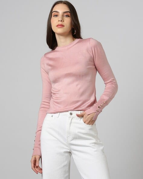 Outryt by AZORTE Regular Fit Crew-Neck Sweater