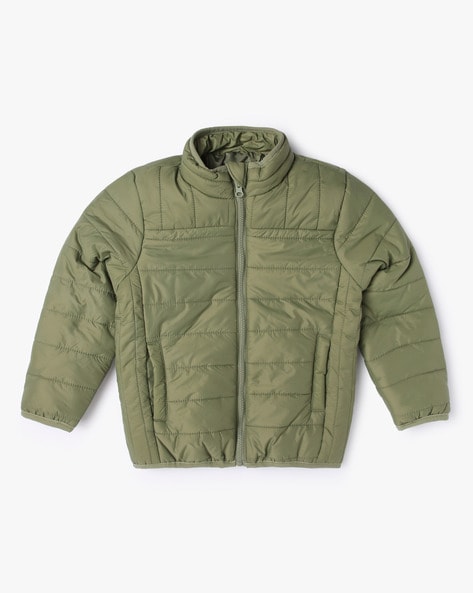 Kids Hollis Bomber Jacket (Army Green)