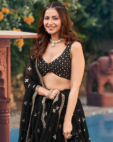 kannanraajamanickamThis gorgeous black lehenga from @saimika_trendsof... |  TikTok