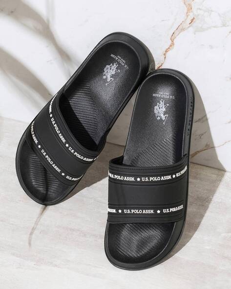 Buy Black Flip Flop & Slippers for Men by U.S. Polo Assn. Online