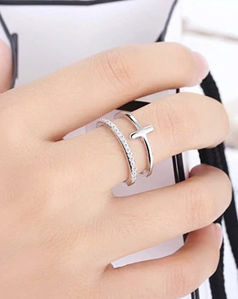 Buy To My Best Friend Pray Through It Double Cross Ring Adjustable Ring  Fashion Jewelry Ring Anniversary Gift Religious Ring Gift for Her Online in  India - Etsy