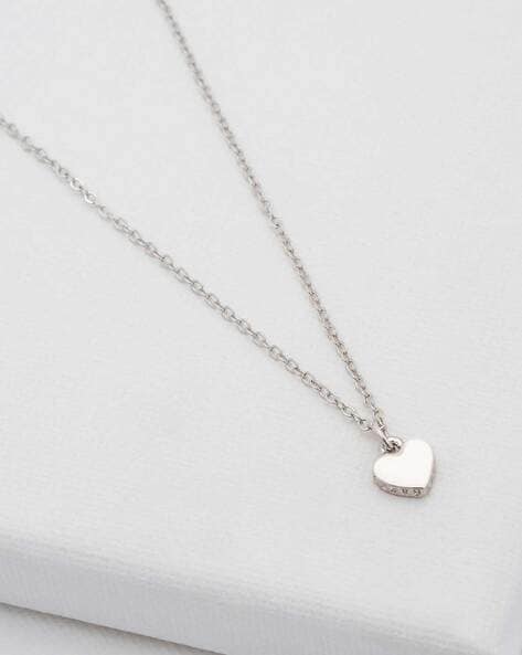 Ted Baker Jewellery | Pearli pearly heart pendant in silver | EQVVS Womens
