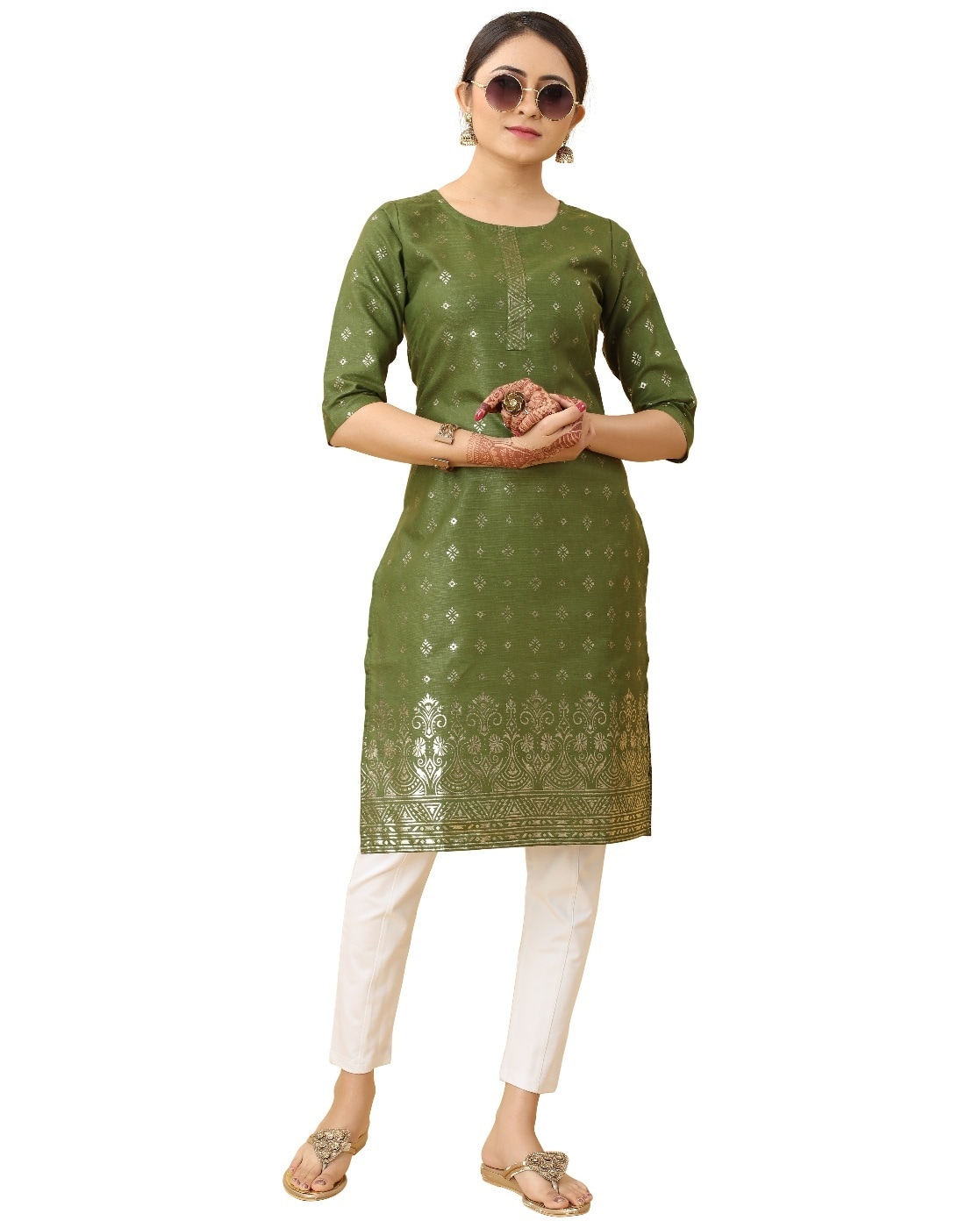 Buy Green Kurtis & Tunics for Women by STYLE OCEAN Online | Ajio.com