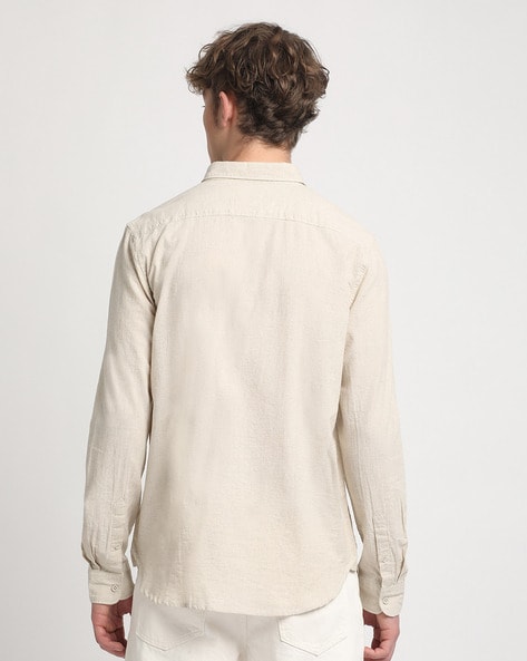 Buy Cream Shirts for Men by THE BEAR HOUSE Online