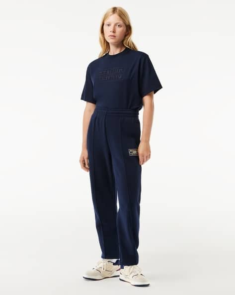 Tennis Print Cotton Track Pants