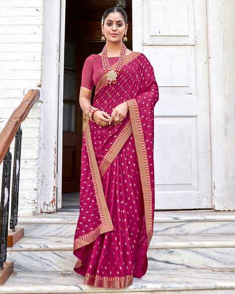 Pink Saree Blouse Designs || Amazing Pink Saree with Contrast Blouse ||  Combination Blouse Ideas | Combination blouses, Pink saree blouse, Contrast  blouse