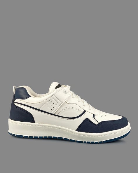 Lace-Up Sneakers with Stitch Details