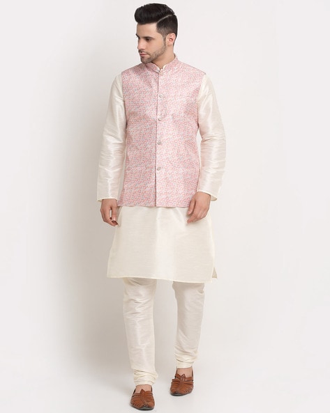 Kurta pajama with jodhpuri jacket by SASA | Dress suits for men, Outfits,  Clothes