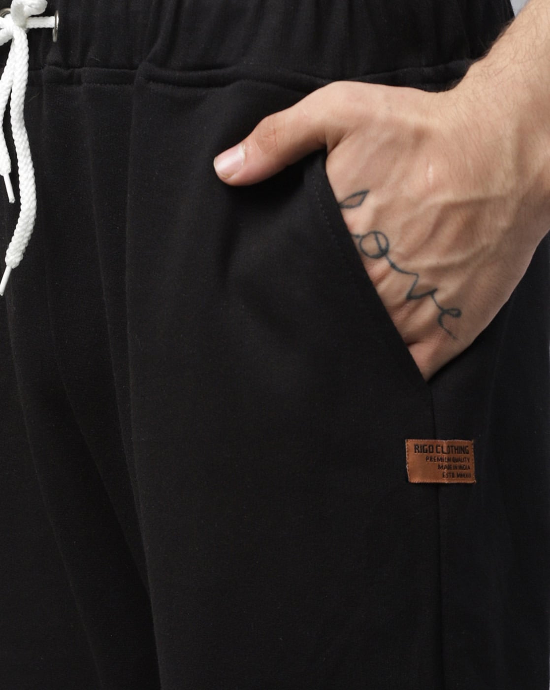 Buy Black Track Pants for Men by RIGO Online