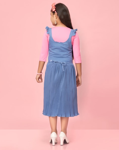 Pink and blue brand frocks sale