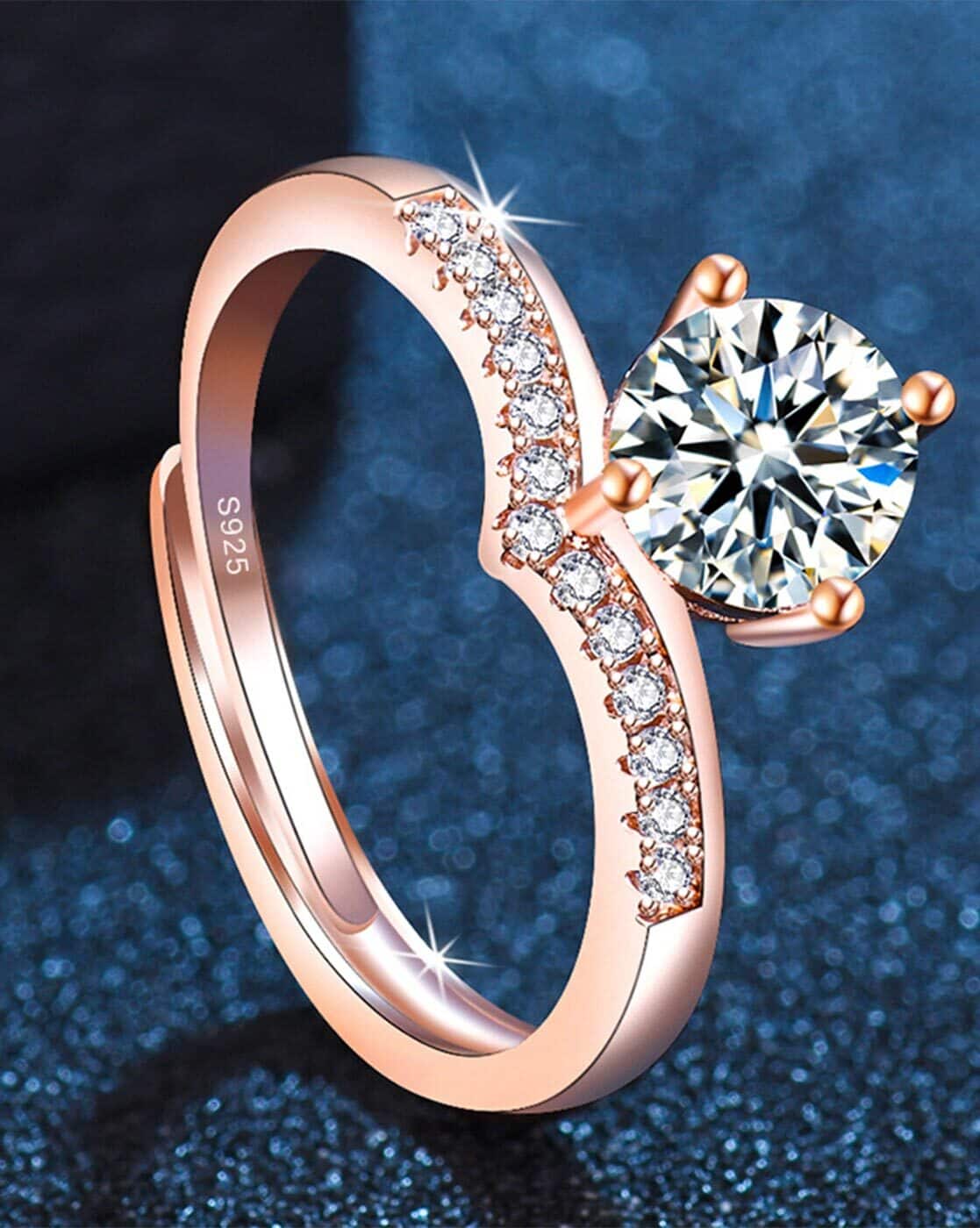 Buy Rose Gold-Toned Rings for Women by MYKI Online