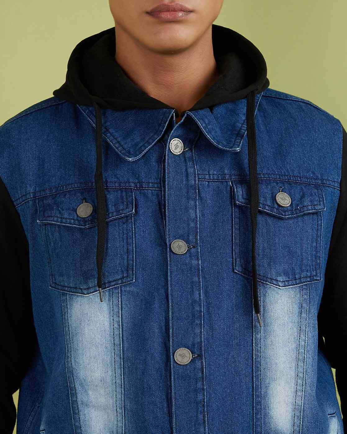 Sun + Stone Men's Phoenix Trucker Hooded Denim Jacket, Created for Macy's -  Macy's