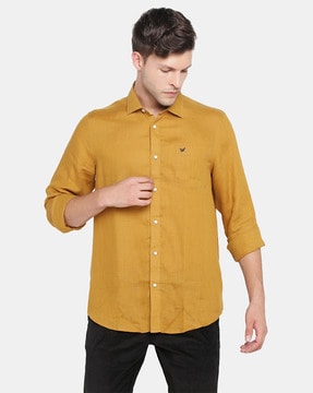 dark yellow colour shirt