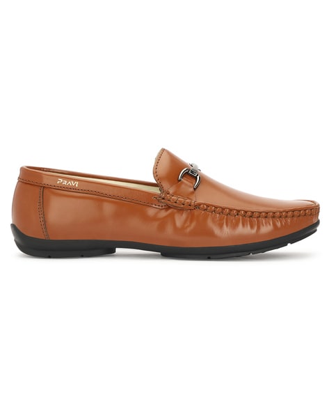 Men Loafers with Metal Accent