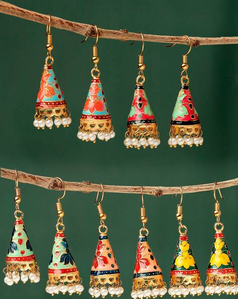 Wooden jhumka clearance