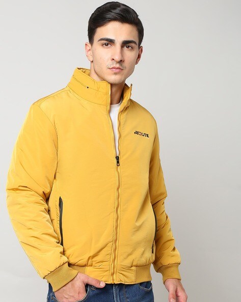 Yellow on sale zip jacket