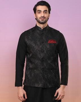 kisah Floral Print Nehru Jacket-picture-33
