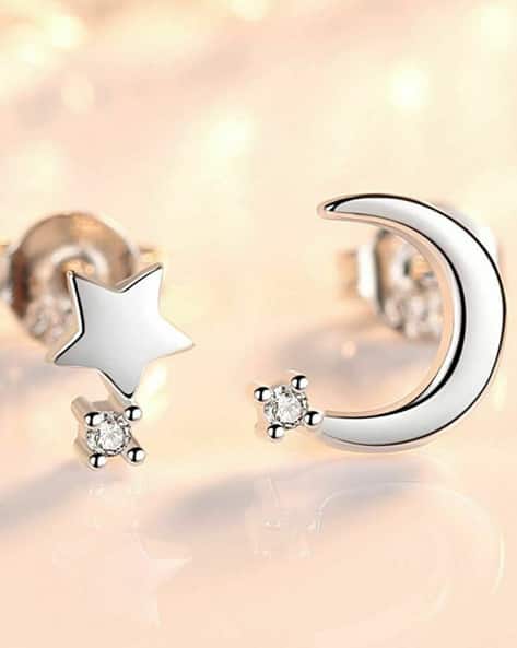 Buy Silver-Toned Earrings for Women by MYKI Online