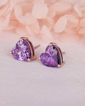 giva Sterling Silver Heart Stud Earrings-picture-47