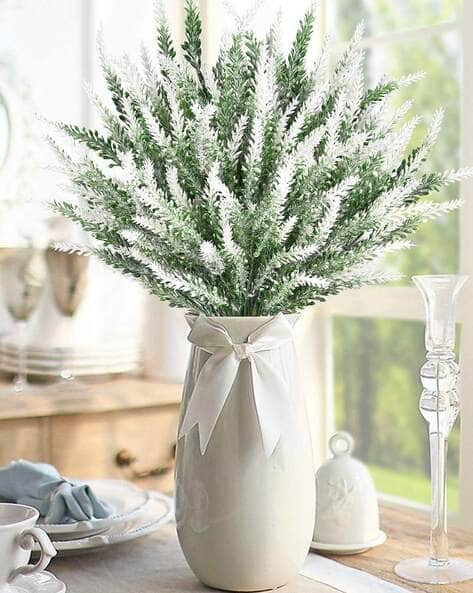 HOMESAKE Set of 4 Plastic Artificial Plants