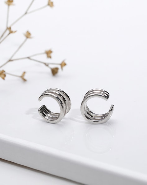 Real silver clip on outlet earrings