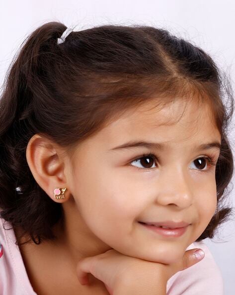 Baby Gold Earrings - Little Girl Earrings