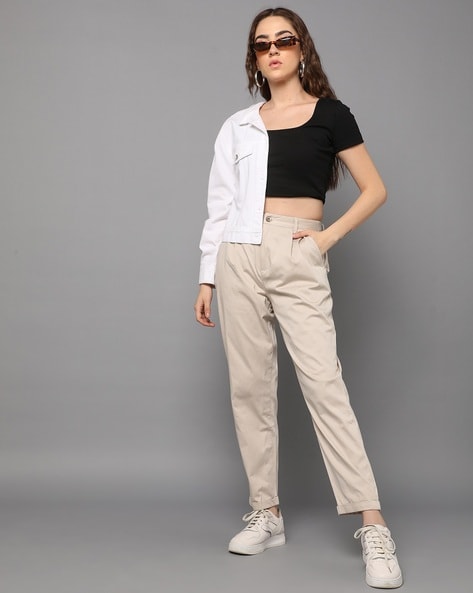 Beige Women's Cargo Pants - Clothing | Stylicy-mncb.edu.vn