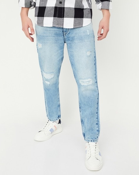 FWRD Denim Men's Slim Fit Ripped Jeans S-33501A