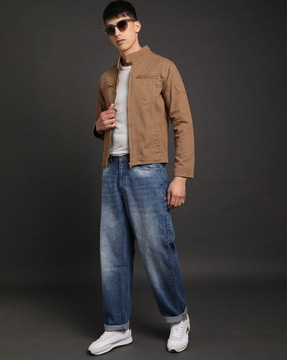 Men Mid-Wash Low-Rise Relaxed Fit Jeans