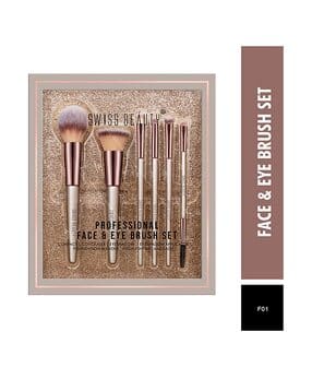 Professional Face & Eye Brush Set