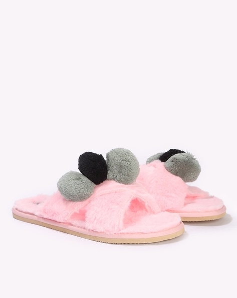 Fluffy best sale sliders girls