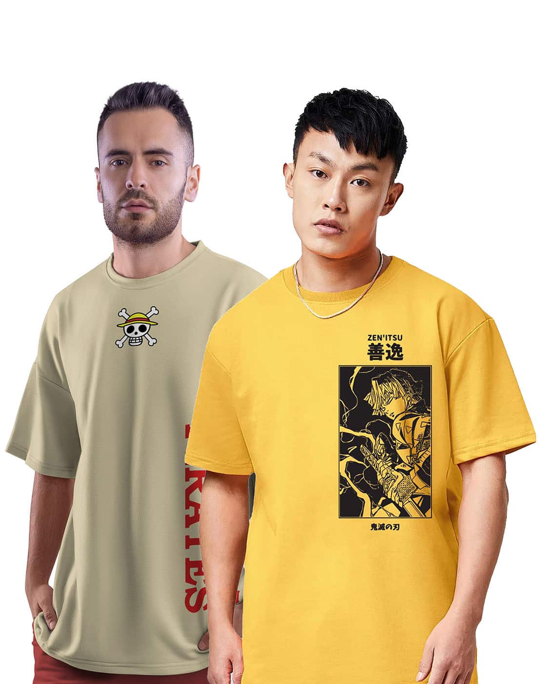 Buy Crazymonk Pack of 2 Loose Fit Round-Nec Online | Ajio.com