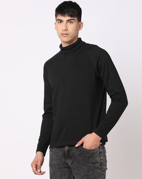 Turtle Neck Slim Fit T Shirt