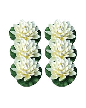 homesake Set of 6 Plastic Lotus Flowers-picture-23