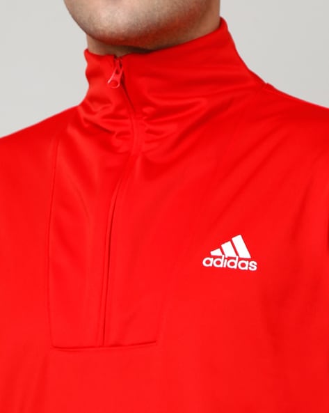 Red adidas hot sale tracksuit set