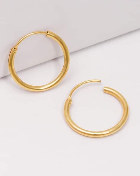 Giva Sterling Silver Gold-Plated Hoop Earrings