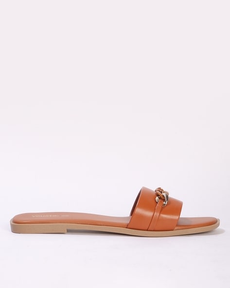 Tan slides womens new arrivals