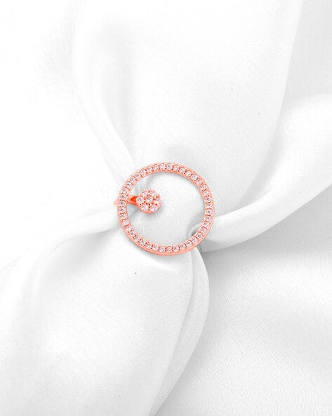 Giva Sterling Silver Rose Gold-Plated Ring