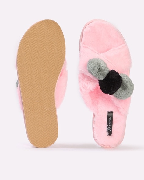 Faux fur best sale indoor slippers