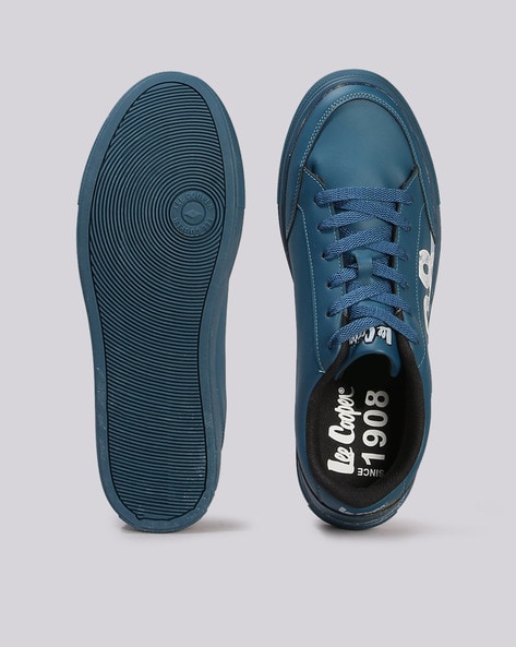 Lee Cooper Casual Lace Up Sneakers In Blue - Fancy Soles